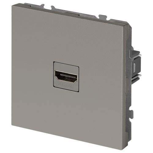 Розетка HDMI СП Galaxy 16А IP20 250В титан 15-3114-07 Эра Б0070800