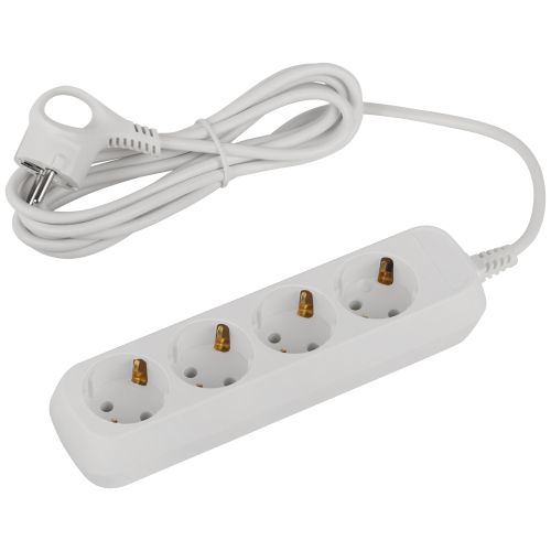 Удлинитель 4х3м с заземл. 10А IP20 GREEN LINE UDL-10-430-E ПВС 3х0.75 Эра Б0065061
