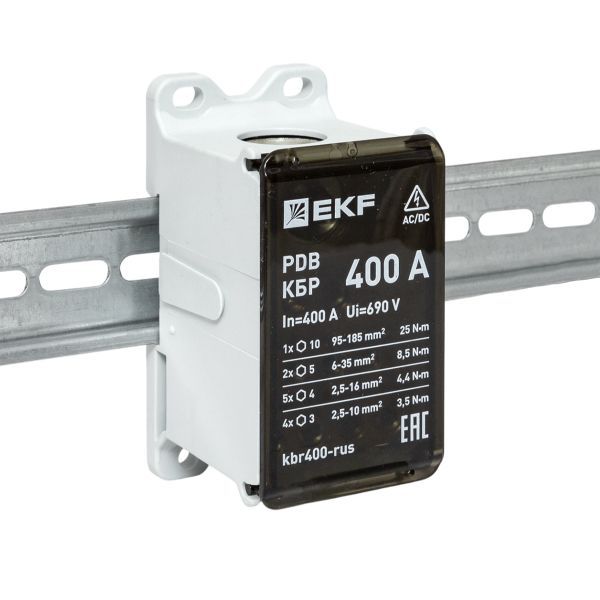 Блок распределительный клеммный КБР 400А EKF kbr400-rus