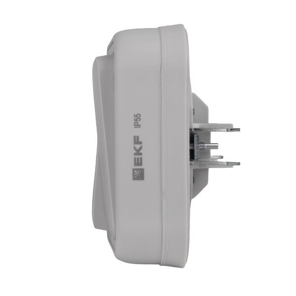 Выключатель 2-кл. СП Бронто 10А IP55 автоматические клеммы сер. EKF BT2-SWG-20