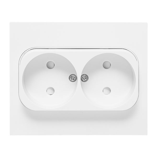 Розетка 2-м СП Стокгольм 10А IP20 без заземл. защ. шторки бел. PROxima EKF EXR10-102-10