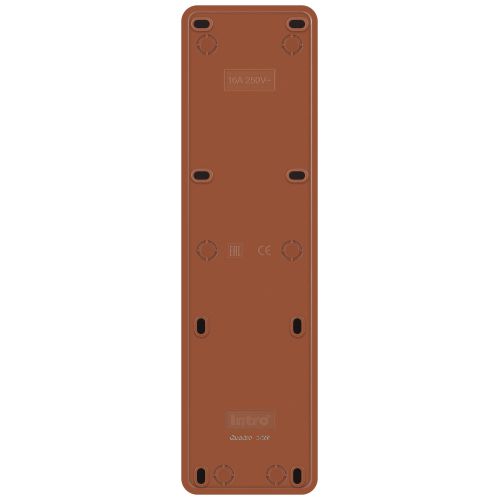 Розетка 5-м ОП Quadro 2-209-10 16А IP20 5х2P 250В без заземл. венге Intro Б0053851