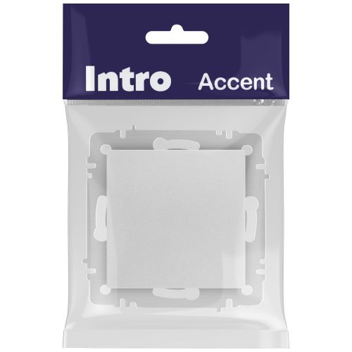 Выключатель 1-кл. СП Accent 6-101-03 10А IP20 250В AL/CU алюм. Intro Б0063437