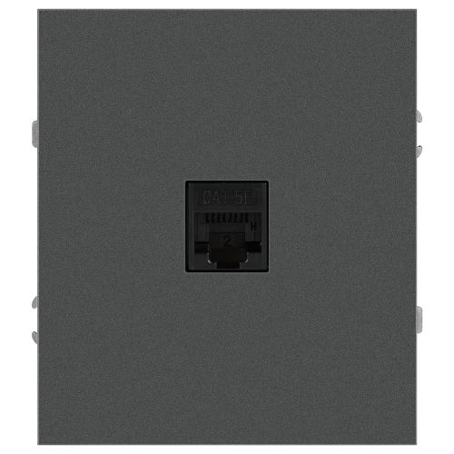 Розетка информационная 1-м СП Arktik RJ45 16А IP20 250В графит 16-3107-06 Эра Б0070479