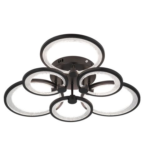 Светильник светодиодный Odry CLL-1-117-RC BK 117Вт 3000К-6000К 600х550х135 с пультом ДУ черн. Эра Б0069752