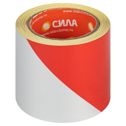 Лента светоотражающая STRT-548RW 5мх48мм красн./бел блистер СИЛА Б0048521