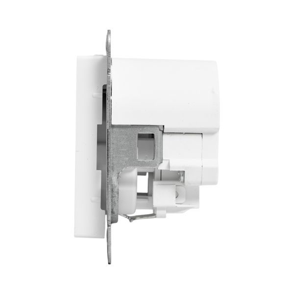 Розетка СП Эпика 16А с 2 USB-C с заземл. защ. шторки механизм бел. EKF UP1-SOW-111-2USBC