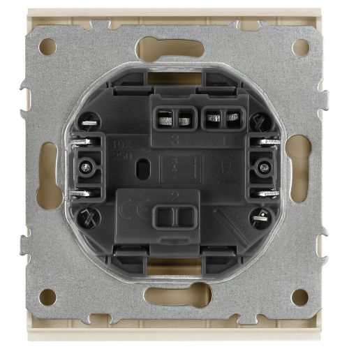 Кнопка СП 10А IP20 250В Arktik шампань 16-1109-04 Эра Б0070397