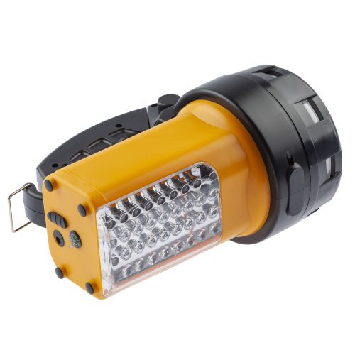 Фонарь-прожектор аккумуляторный Альфа PA-601 19LED + 24LED литиевый аккум. 3А.ч ЗУ 220В + 12В (инд. упак.) Эра Б0031036