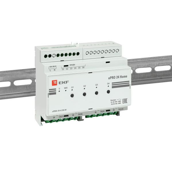 Контроллер ePRO 24 удаленного управления 6вх\4вых 230В WiFi Home EKF ePRO-h-10-4-230-W