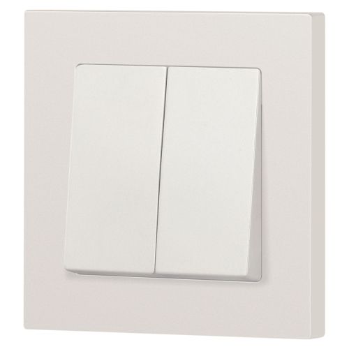 Переключатель 2-кл. СП Accent 6-107-06 10А IP20 250В AL/CU перламутр. Intro Б0063566