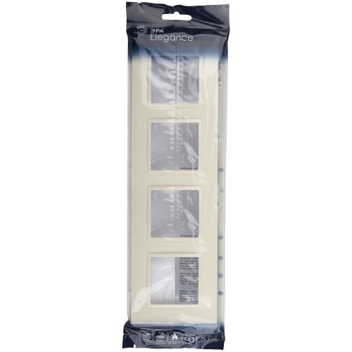 Рамка 4-м Elegance 14-5014-02 Classic слон. кость Эра Б0060587