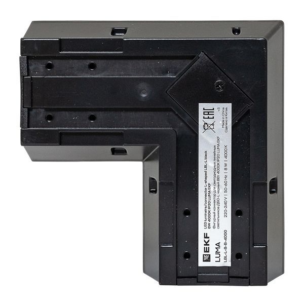 Коннектор фигурный для светодиод. линейных светильников ДБО-L 8Вт 6500К IP20 черн. LUMA EKF LBL-L-8-B-6500