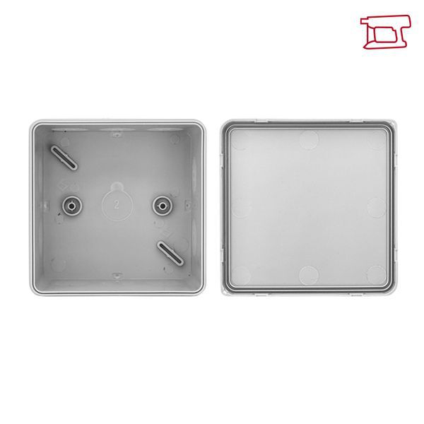 Коробка распределительная КМР-030-035 100х100х50 IP54 с крышкой для прямого монтажа без мембранных вводов сер. EKF plc-kmr-030-034