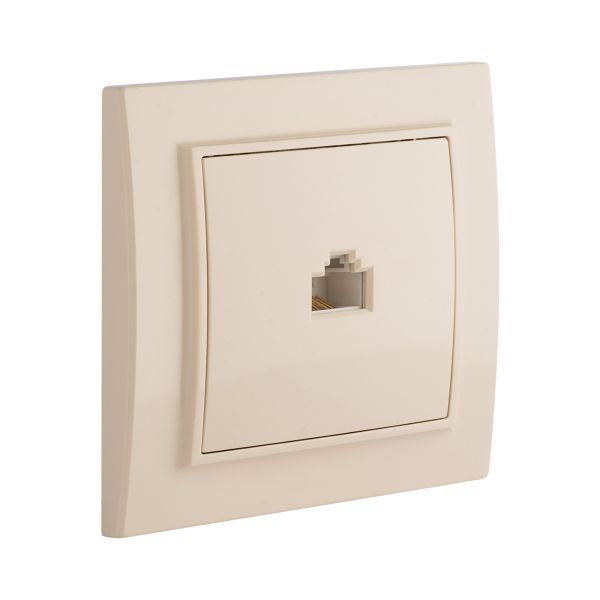 Розетка компьютерная 1-м СП Минск RJ45 беж. EKF ERK01-035-20