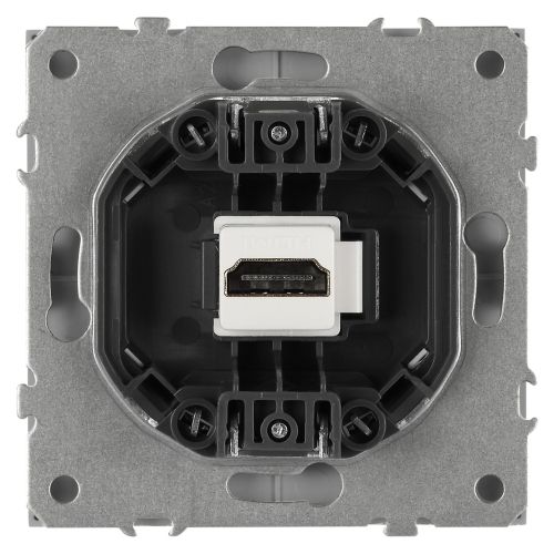 Розетка HDMI СП Galaxy 16А IP20 250В алюм. 15-3114-03 Эра Б0070796