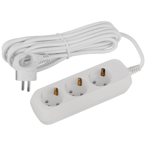 Удлинитель 3х5м с заземл. 10А IP20 GREEN LINE UDL-10-350-E ПВС 3х0.75 Эра Б0065068