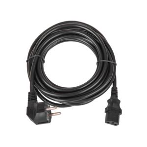 Кабель питания CEE 7/7 евровилка с заземл./разъем C13 IEC 60320 3х1кв.мм 250В 10А 5м черн. NIKOMAX TLK-PCC10-050