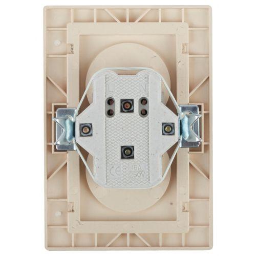Розетка 2-м СП Plano 1-204-03 16А IP20 250В 2х2P алюм. Intro Б0053907