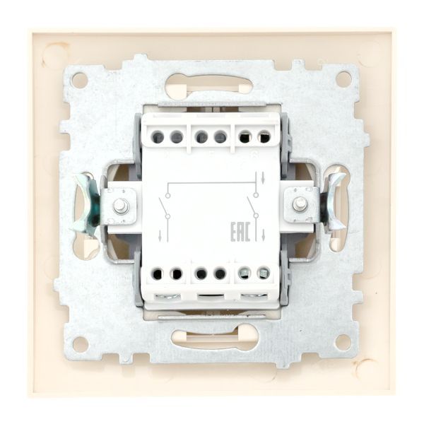 Выключатель 2-кл. СП Валенсия 10А IP20 крем. PROxima EKF EWV10-023-20