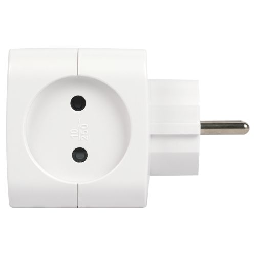 Разветвитель электрический SP-2-USB-W на 2 розетки 220В+ 2xUSB 2400мА без заземл 10А бел. Эра Б0049531