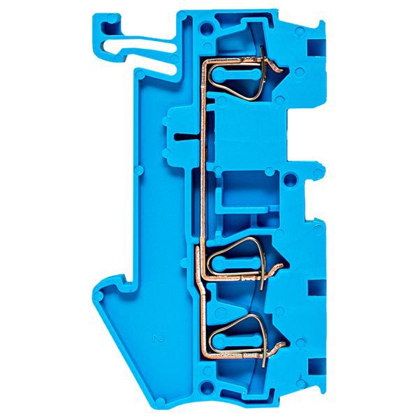 Колодка клеммная ST-2.5 28А 3 вывода пружинная син. EKF plc-jxb-st-2.5-3-blue
