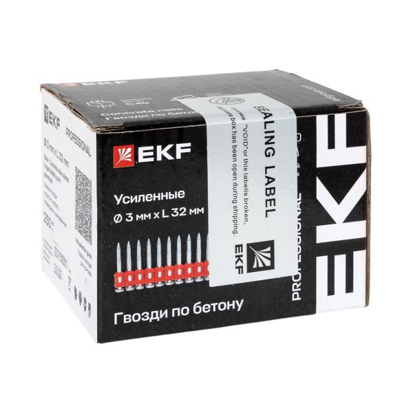 Гвоздь кованый по бетону металлу Bullet Type 3х32 цинк. (уп.250шт) EKF cpn-3032bp