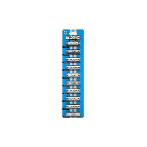 Элемент питания алкалиновый AA/LR6 LR6-10BL strip (блист.10шт) Трофи C0034054