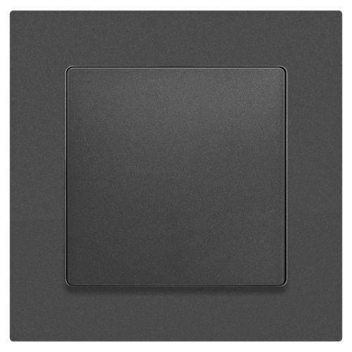 Кнопка Accent 6-109-07 10А-250В IP20 СУ графит Intro Б0063617