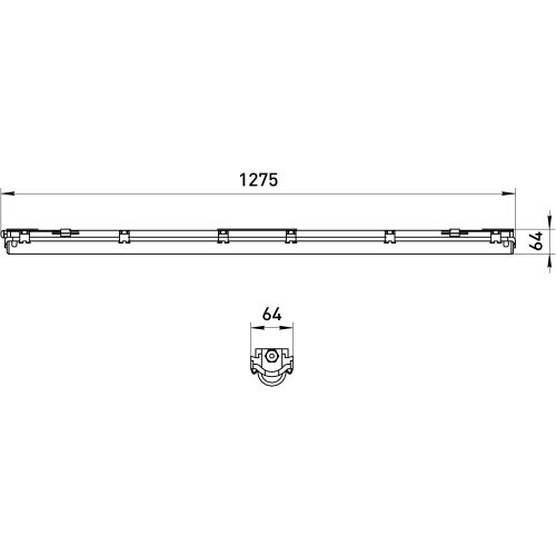 Светильник под светодиодную лампу SPP-101-0-001-120 T8 G13 1200мм IP65 Эра Б0043655