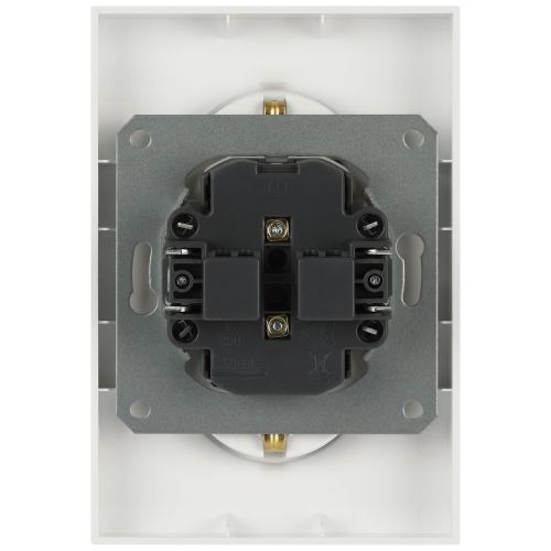 Розетка 2-м СП Arktik 16А IP20 250В без заземл. бел. матов. 16-2107-08 Эра Б0071688