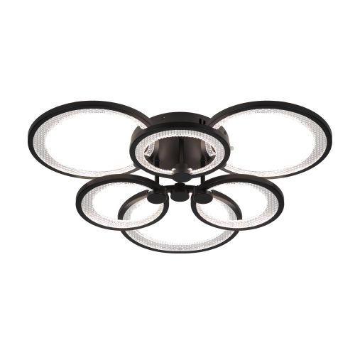 Светильник светодиодный Odry CLL-1-117-RC BK 117Вт 3000К-6000К 600х550х135 с пультом ДУ черн. Эра Б0069752