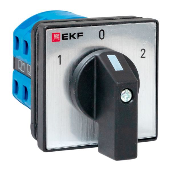 Переключатель кулачковый ПК-1-42 2п 25А "1-0-2" IP65 EKF pk-1-42-25-65