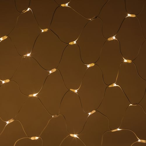 Гирлянда светодиодная "Сеть" ERAPS-SKW1 2х3м 300LED тепл. бел. провод бел. каучук Эра Б0051896