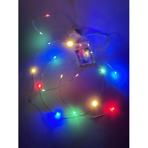 Гирлянда светодиодная "Нить" 2м 20LED АА IP20 мультиколор ENIN-2M Эра Б0041983