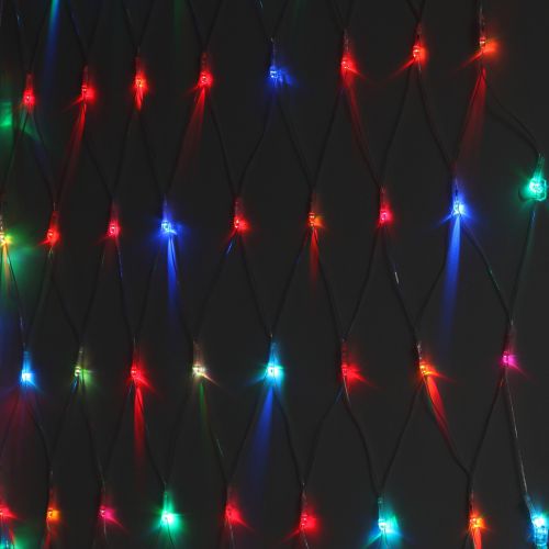 Гирлянда светодиодная "Сеть" 1.8мх1.5м 180LED 8 режимов 220В IP20 RGB ENIS-01R Эра Б0041902