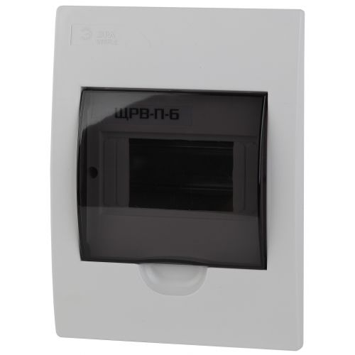 Бокс встраиваемый ЩРВ-П-6 6мод. IP41 пластик SIMPLE NO-box_simple-plastic_6_flush BOXF06 Эра Б0041510