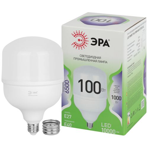 Лампа светодиодная GREEN LINE POWER T140-100W-865-E27/E40 GL 100Вт колокол 6500К свет холод. E27/E40 Эра Б0067055