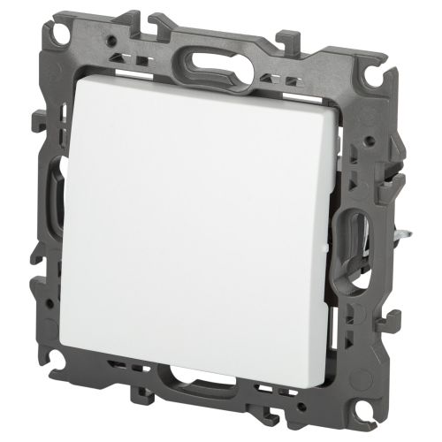 Выключатель 1-кл. Эра12 12-1101-01М 10А IP20 250В 10AX механизм бел. матов. Эра Б0065666