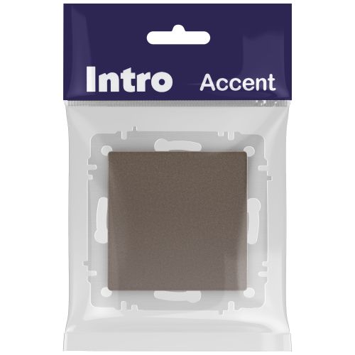 Кнопка Accent 6-109-08 10А-250В IP20 СУ бронза Intro Б0063619