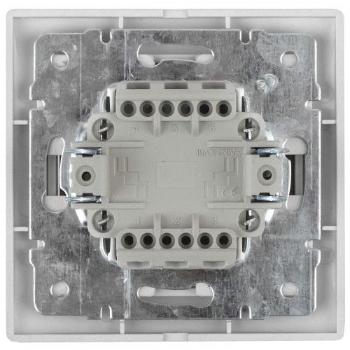 Выключатель 3-кл. СП Plano 10А IP20 1-106-01 250В бел. Intro Б0053788