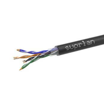Кабель витая пара U/UTP кат.5E 4х2х0.52 Cu LSZH нг(А)-HF UV In./Out Premium 305м (RUS) (м) SUPRLAN 01-0309-1
