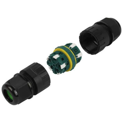 Коннектор кабельный прямой 5-Pin 0.5-2.5кв.мм IP68 безвинтовой NO-224-674 Эра Б0068026