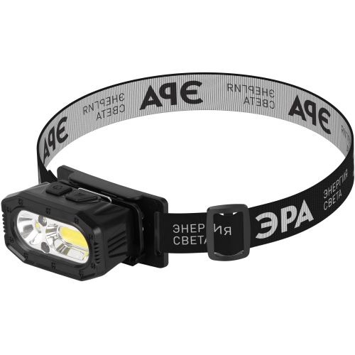 Фонарь светодиодный налобный GA-814 аккумуляторный 5Вт COB+5Вт LED 5 режимов сенсорное управление Эра Б0069577