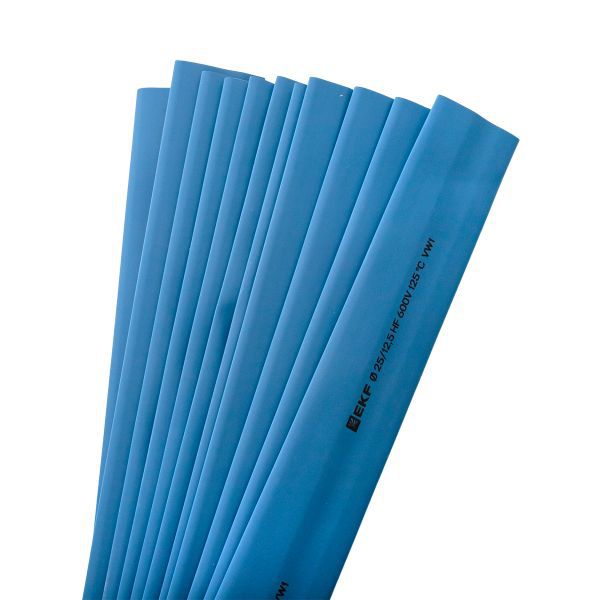 Трубка термоусадочная ТУТ нг 25/12.5 син. 1м (уп.50м) PROxima EKF tut-25-g-1m