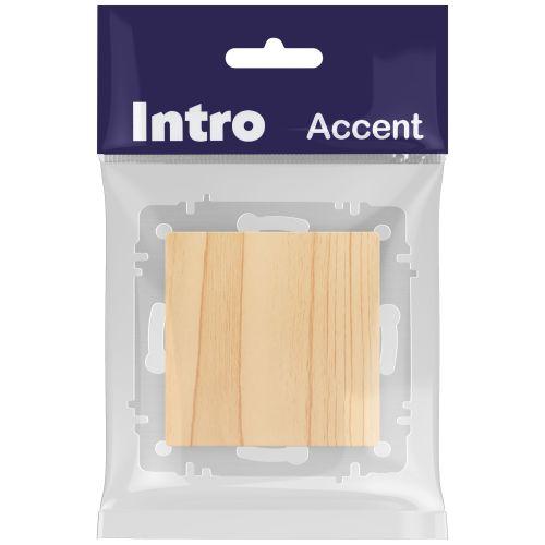 Переключатель СП Accent 6-103-11 10А IP20 250В AL/CU сосна Intro Б0063427