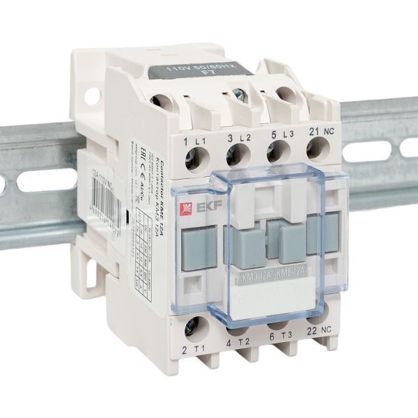 Контактор КМЭ-1 12А кат. 110В AC 1НЗ EKF ctr-s-12-110-nc