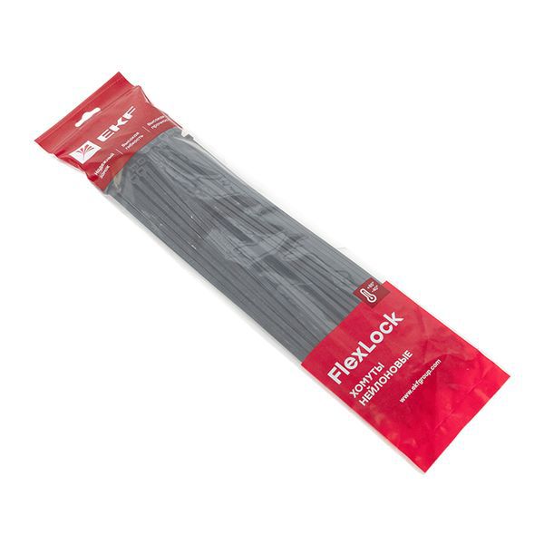 Хомут P6.6 4.8х350 FlexLock стандартный черн. (уп.100шт) PROxima EKF plc-fl-ctsb-4.8x350