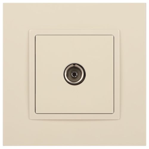 Розетка телевизионная одиночная TV 1мод. Elegance 14-3101-02 IP20 сл. кость Эра Б0034291