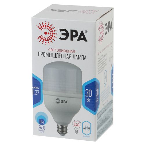 Лампа светодиодная высокомощная STD LED POWER T100-30W-4000-E27 30Вт T100 колокол 4000К нейтр. бел. E27 2400лм Эра Б0027003